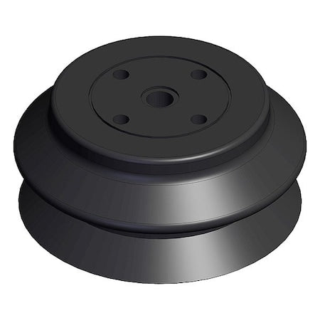 Smc ZP100HBN - Vacuum Pad,Black,Bellows Pad