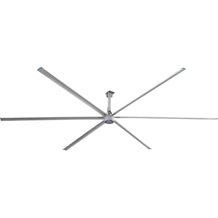 Patterson V8B-230 - Ceiling Fan, Silver, 8 ft Dia, 5 Blade