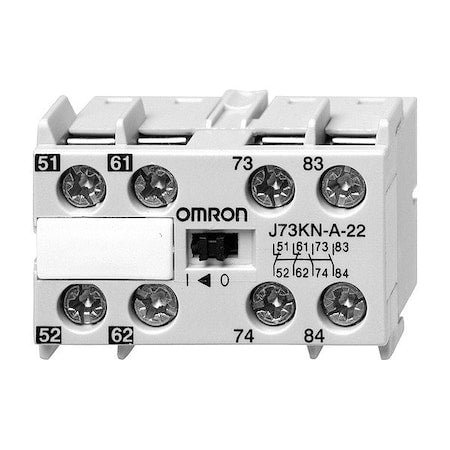 Omron J73KN-A-22 - Aug Contact Block for J7 KNA