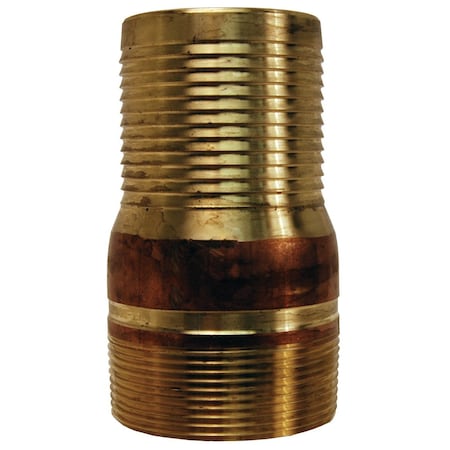 Dixon BST30 - King Nipple,NPT Threaded Brass,2-1/2"