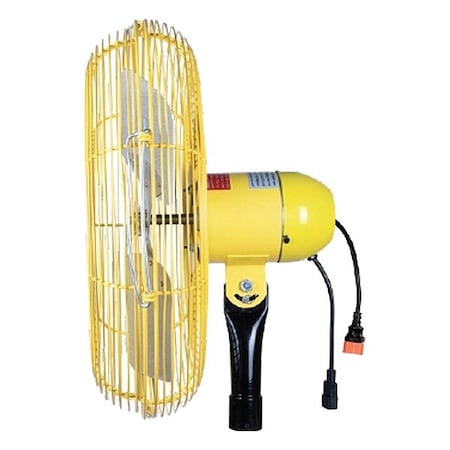 Jan Fan JF-AKF20-DCS-Y - Mounted Fan,Silver,20in Dia,Steel,3 Blade