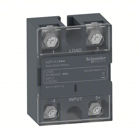 Schneider Electric SSP1A150BDE - Solid State Relay,5-24 V DC,50 Hz,0.1 A