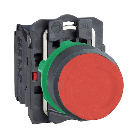 Schneider Electric XB5AL42 - Push Button Operator, Extended, Momentary Action, Not Applicable Release, Non-Illuminated, Red