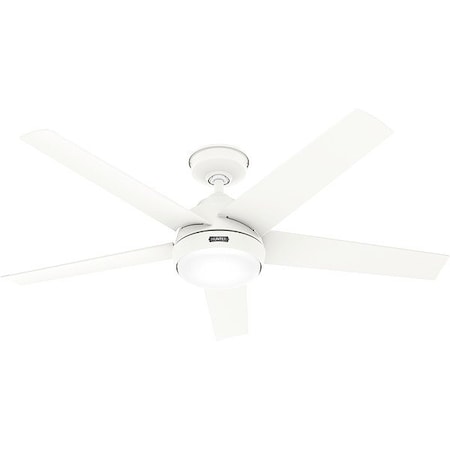Hunter 52611 - Ceiling Fan,White,52in Dia,5 Blade