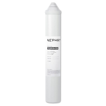 Nephros 70-35220-E60 - Quick-Connect Filter, 2 gpm, 3 in Dia
