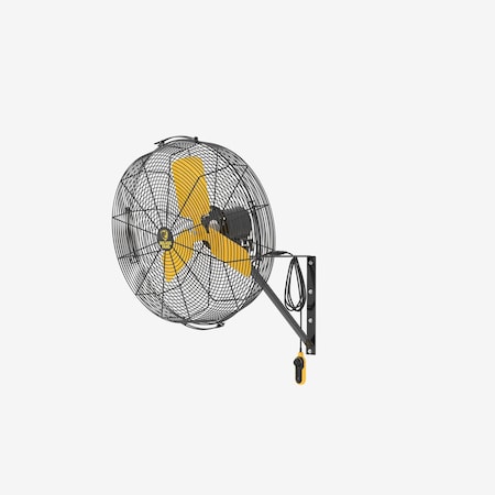 Big Ass Fans F-AE1-3601L14S34 - Mounted Fan,Yellow,36-1/2in Dia,3 Blade