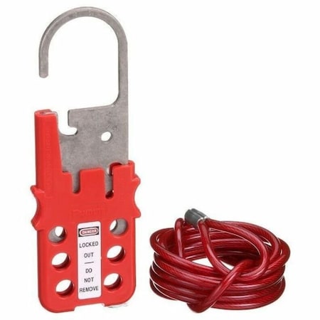 Panduit PSL-MLD - Multiple Lockout Hasp w/6' Vinyl Coated Galvanized Steel, PSL-MLD