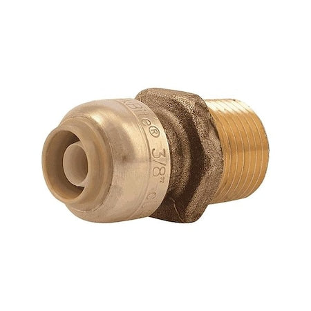 Sharkbite U118LF - Strt,Brass,Push-Fit3/8in,MNPT1/2in
