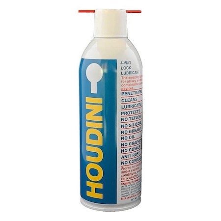 Houdini 00086507111012 - Dry Lubricant, 11 oz, Aerosol Spray Can,