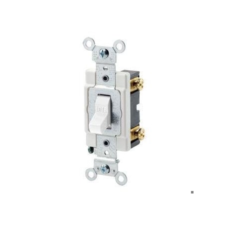 Leviton CSB1-15W - Toggle Switch 15 A 120 277 V Sp Toggle White