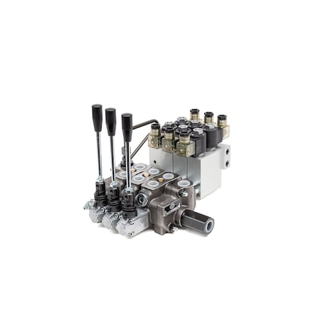 Hydro Custom 228323 - BSV-3 13 GPM Section Control Valve Assembly - 3 Spool, Electronic & Manual Control