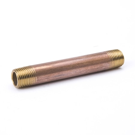 463-600HC - 1/2" MNPT x 5 ft. TBE Red Brass Pipe Sch 40