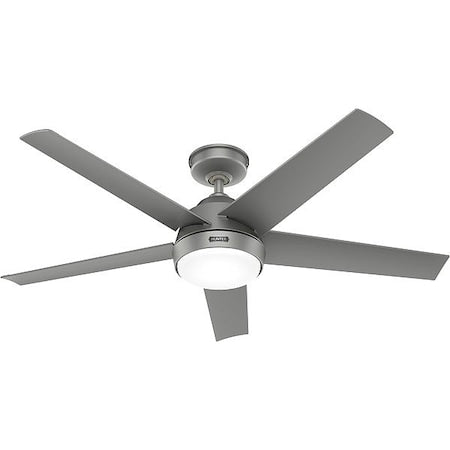 Hunter 52612 - Ceiling Fan,Silver,52in Dia,3 Blade