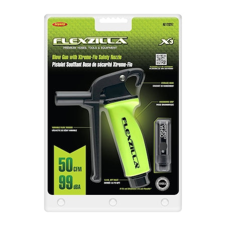 Flexzilla AG1202FZ - X3 Blow Gun with Xtreme-Flo Safety Nozzl