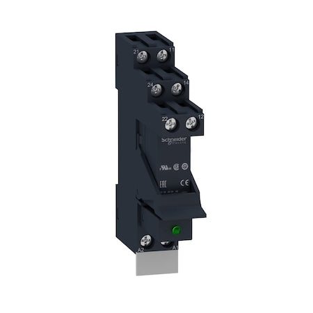 Schneider Electric RSB2A080F7PV - Harmony RSB Relay module, 2 C/O 8 A 120 VAC