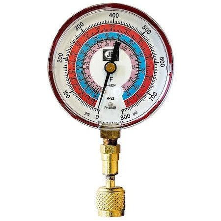 Jb Industries QC-G862 - Test Gauge,Red,Brass,Glow-in-the-Dark