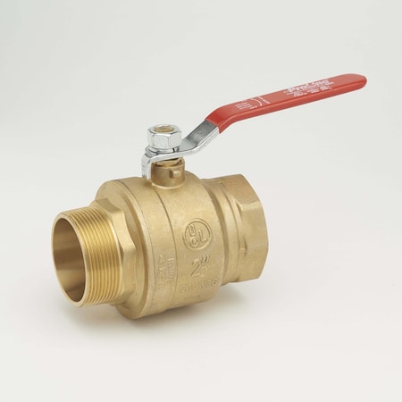 Proline Series 107-326 - 1-1/4" FNPT x MNPT Brass Ball Valve Inline