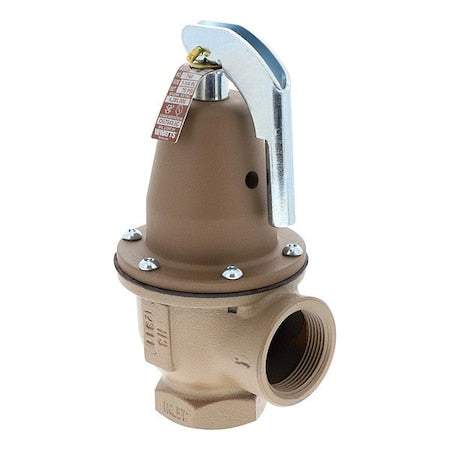 Watts F383484 - Boiler Pressure Relief Valve,Iron,75 psi