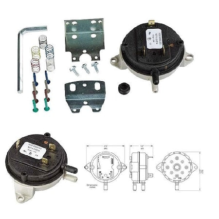 Cleveland Controls NS2000003 - Air Pressure Switch,Adjustable,SPDT,Auto