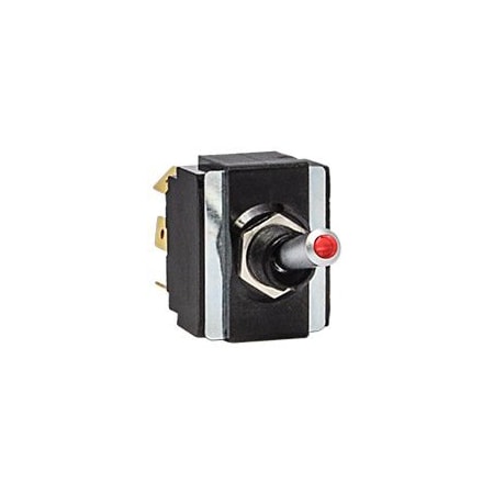 Carling Technologies LT-1561-601-012 - Toggle Switch, SPDT, 5 Connections, On/Off/On, 3/4 hp, 20 A at 12 V