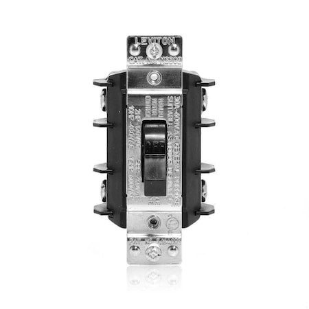 Leviton MS302-DS - Manual Motor Switch, 30 A, 2 P, 1 Phase, Toggle, Powerswitch Series, No Enclosure