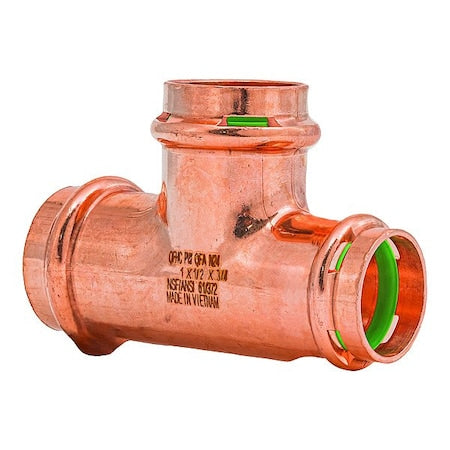Quickfitting Surepress SPWT312R - Tee, Copper, Press-fit 1", 1/2", 3/4"