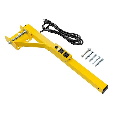 Dayton 856P45 - Mounting Bracket,Yellow,Steel,24-9/16in L