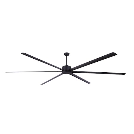 Canarm CP120BK - Ceiling Fan, 120 in Blade Dia, 6 Blades, 5 Speeds, 120 V AC, Matte Black