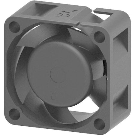 Dayton 855H02 - Axial Fan,Black,Square,Plastic,1-9/16in H