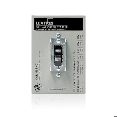 Leviton N13NC-DS - Type 1 Enclosure for 30 A Motor Cont