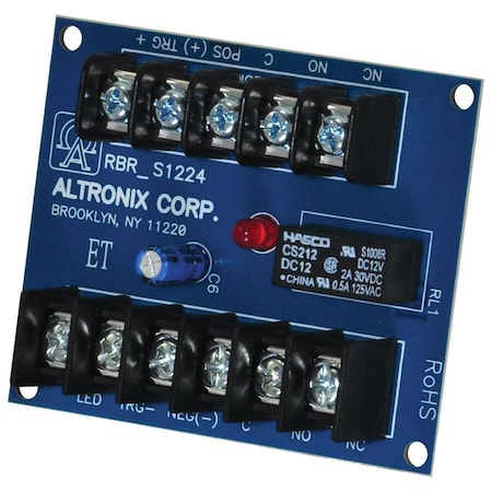 Altronix RBR1224 - Ratchet Relay 12/24 VDC 20 Ma DPDT, Relay, -