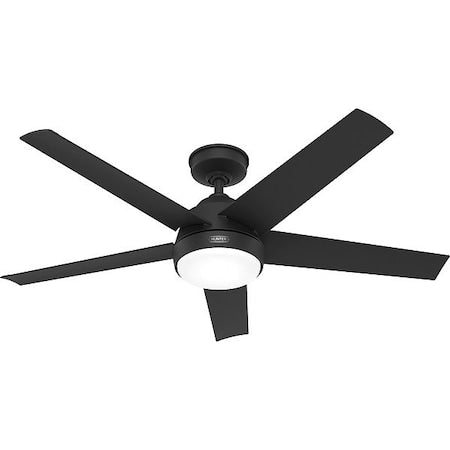 Hunter 52589 - Ceiling Fan,Black,52in Dia,5 Blade