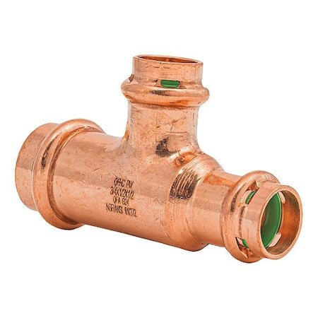Quickfitting Surepress SPWT211R - Tee, Copper, Press-fit 3/4", 1/2", 1/2"