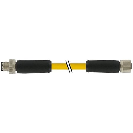 Murrelektronik 7700-P4221-U0D0300 - Cordset,Straight,M12,Yellow,16 AWG,12 A