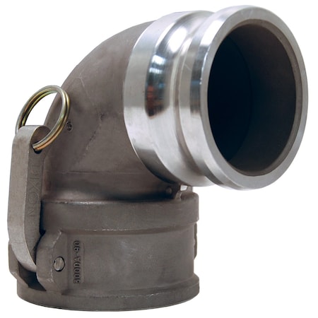 Dixon 400DA-90SS - Cam/Groove 90 Adapter,Couplr Elbow,SS,4"