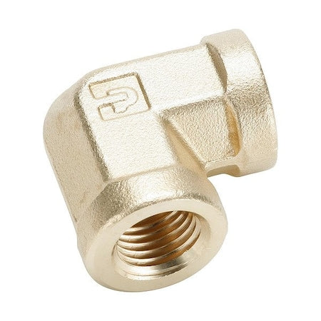 Parker 1200P-4-4 - 90 Degrees Forged Elbow Pipe Fitting, Brass, Not Applicable