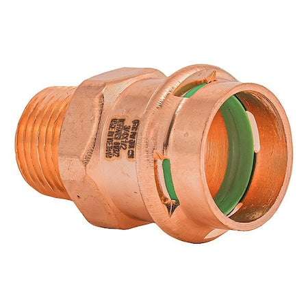 Quickfitting Surepress SPWM21R - Strt,Copper,Press-fit3/4in,MNPT1/2in