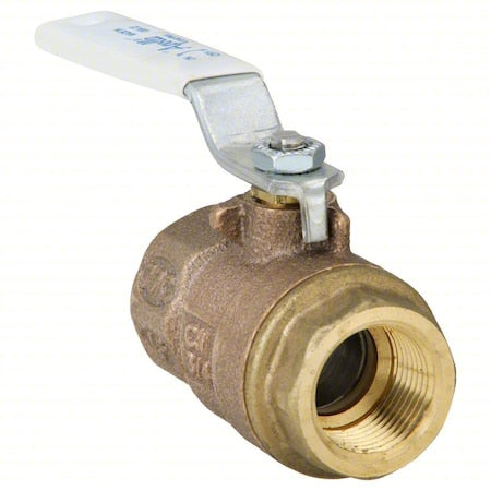 Apollo Valves 77CLF14401A - Manual 2-Way Ball Valve,NPT,Brass,Bronze