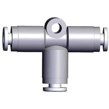 Smc KPT04-00 - Push-Fit Tee Fitting,White,Rigid