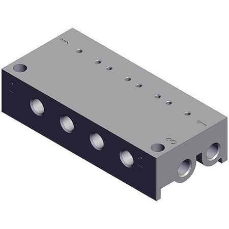 Smc VV100-S41-04-M5 - Valve Manifold,54 1/2 mm L,13 mm H