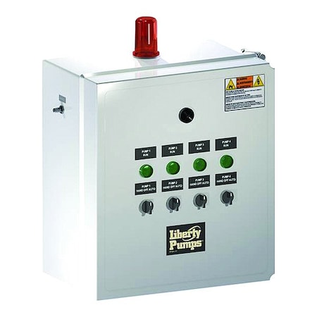 Liberty Pumps QE34=6-511 - Quadplex Control Panel,9 to 14 A,Three