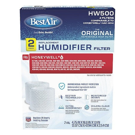 Bestair HW500-2PK-PDQ-2 - Humidifier Pad,18 7/8 in L,PK2