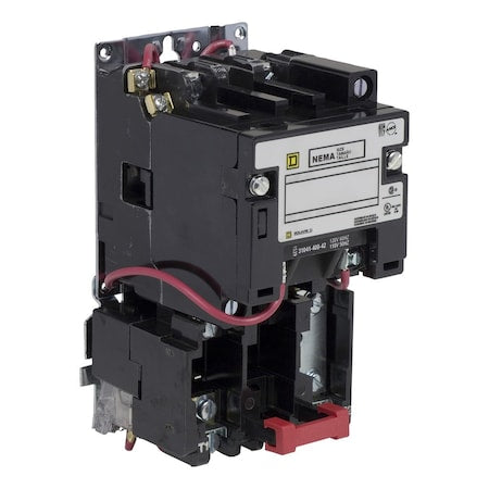 Square D 8536SCO1V02S - Motor Starter, Non-Reversing, No Auxiliary Contacts, 110 V-120 V AC, 2 P, Screw Clamp