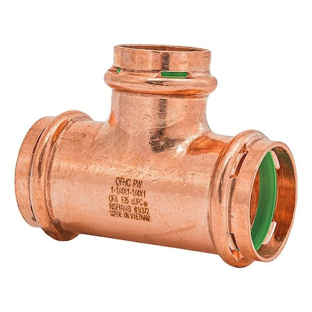 Quickfitting Surepress SPWT443R - Tee,Copper,Press-fit11/4",11/4",1"