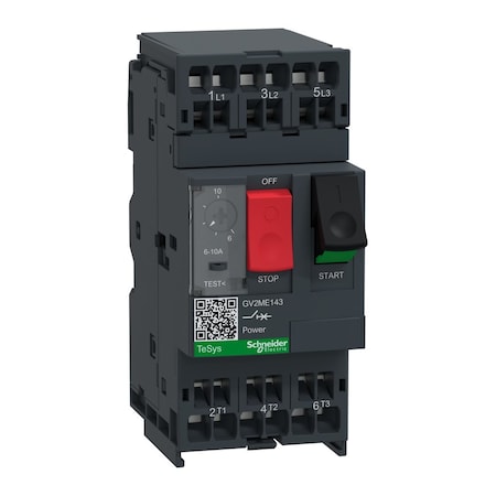 Schneider Electric GV2ME143 - Manual Motor Starter, 3 P, Push Button, 10 A
