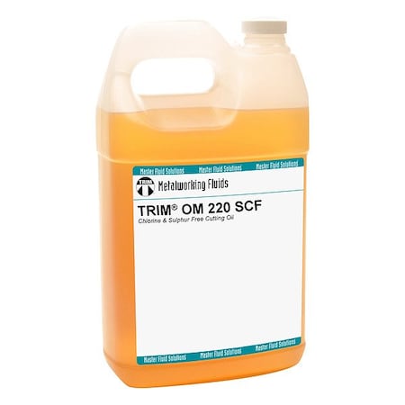 Trim OM220SCF-1G - Cutting Fluid, OM220 SCF, Straight Oil, 1 gal, Jug, Clear to Pale Yellow