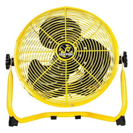 Jan Fan JF-12F-Y - Mounted Fan,Silver,12in Dia,Steel,3 Blade