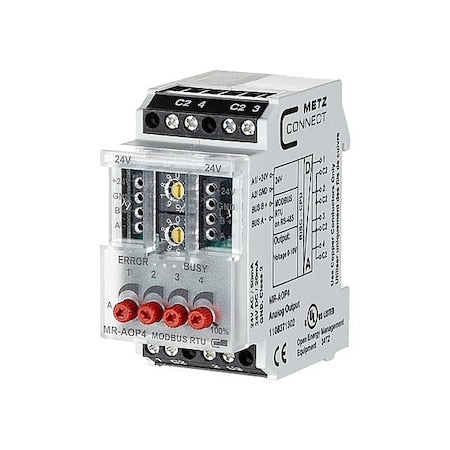 Metz Connect 1108371302 - Modbus Module, 24 V AC/DC, 4 Outputs