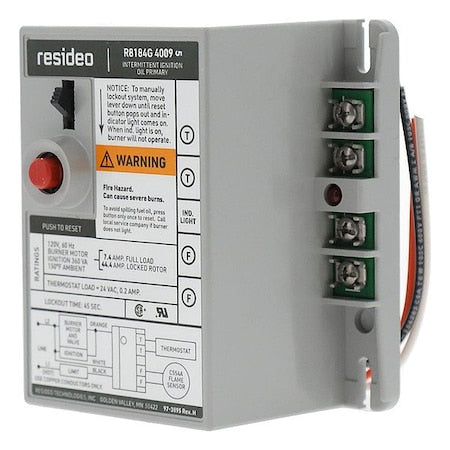 Honeywell Home R8184G4009 - TRADELINE 120 V 60 HZ S-SWITCH 45 SEC