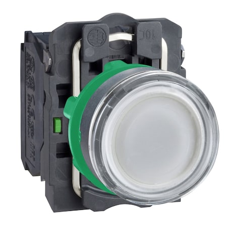 Schneider Electric XB5AW3165 - Illuminated Push Button, Flush, Momentary Action, Not Applicable Release, Illuminated, White